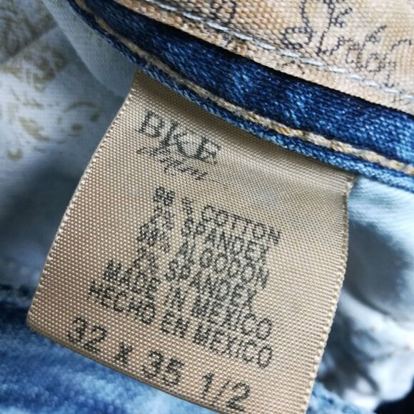 BKE Womens Jeans Star Stretch Flare Blue Denim Stone Wash Low Rise 32‎ - Picture 11 of 15